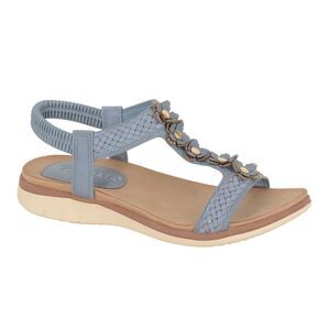 Cipriata Womens/Ladies Liana Floral Sandals / Blue